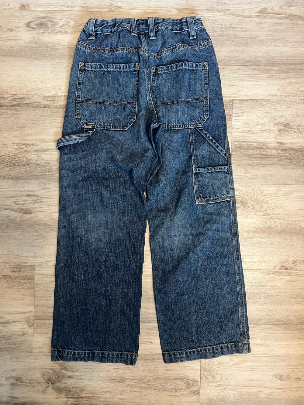 90s style Old Navy Blue Loose Painter Jeans